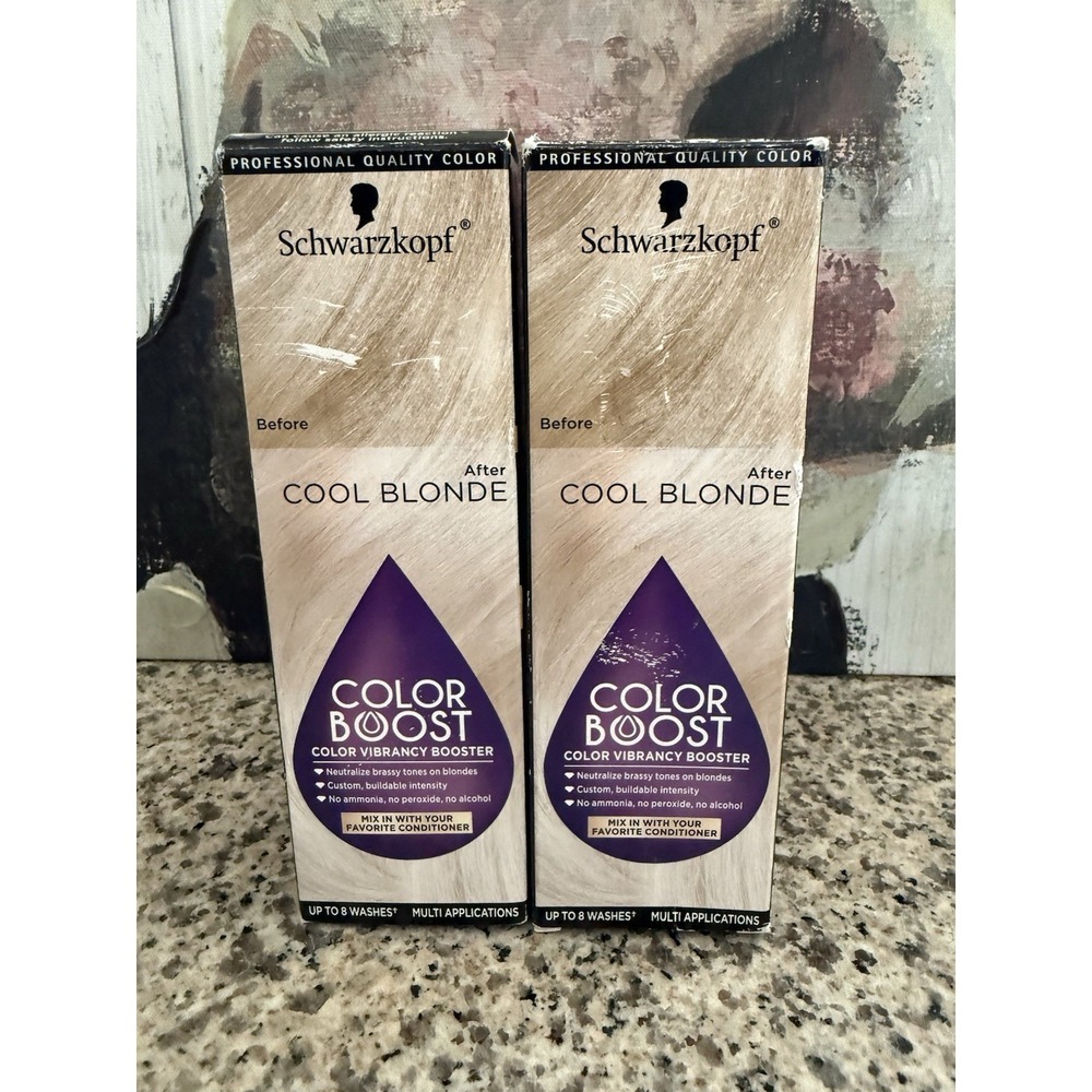 2 Schwarzkopf Professional Color Boost Vibrancy Booster Dark Cool Cool Blonde